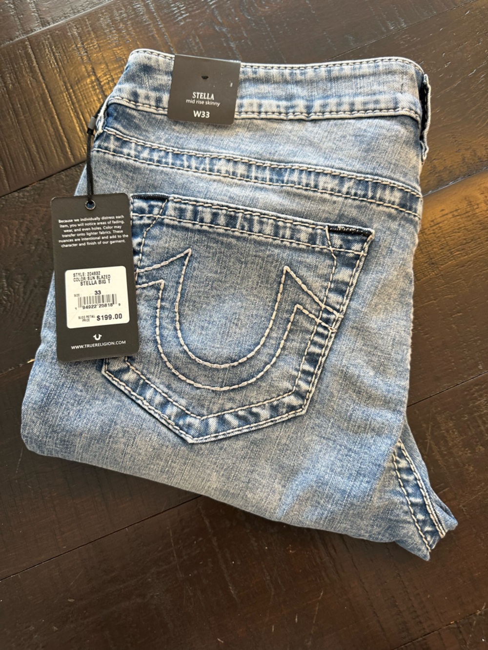 True Religion Stella Light Wash Skinny Jeans